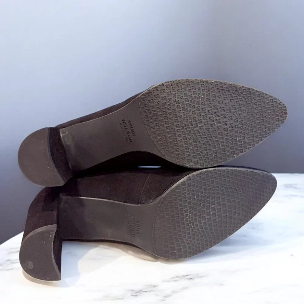 NIB Stuart Weitzman Landmark Over-the-Knee Black Suede Boots